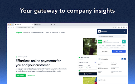 dealroom.co :: Discover instant company insights while browsing with the Dealroom.co Chrome Extension