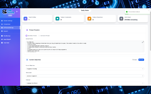 EZ Link Ladder :: AI-Powered LinkedIn Engagement on Autopilot