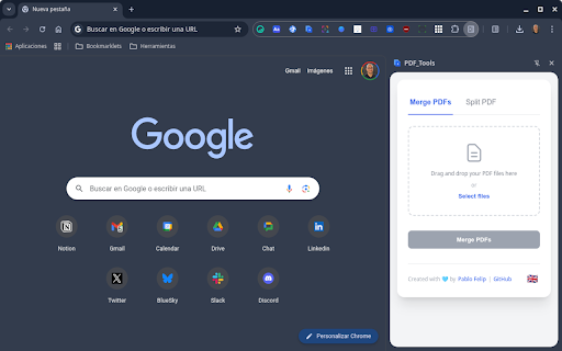 PDF_Tools :: Drag and drop files, reorder them, and merge them into a single PDF. Extract pages or ranges from a PDF into multiple files.