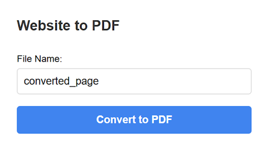 Website to PDF Converter :: Convert any webpage to PDF with one click