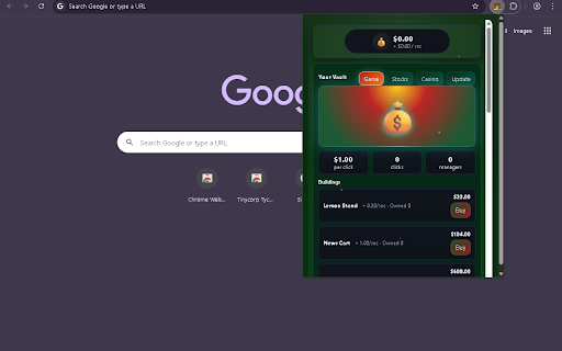 Tinycorp Tycoon :: Tinycorp Tycoon — Update 1.6: Wealth-scaled stocks, buffed slots, configurable Mines bombs, and new Gift Wheel casino game!