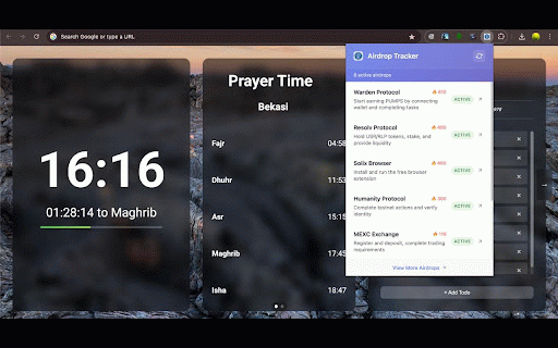 Airdrop Tracker :: Track the latest crypto airdrop schedules with a minimalistic interface