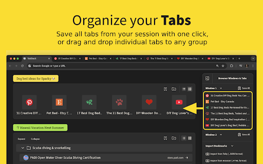 TabStack :: A new tab page replacement with visual bookmarks and tab management, built for how people actually use the web.