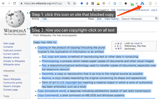 Simple Allow Copy 2 :: Simply allow copy on every website