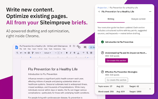 Siteimprove Writing and Optimization Agent :: Write and optimize your content with Siteimprove's agentic assistant.