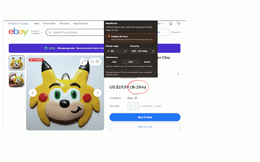 WageSlav3 :: Convert prices into work hours. Enter your hourly wage to see what any price costs in time, on every website you visit.