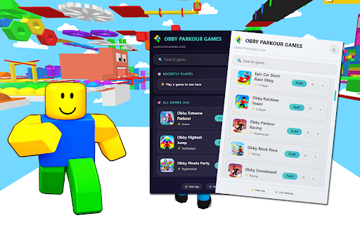 Obby Parkour Games Collection - All in One :: Play the best Obby Parkour games in your browser! Unofficial collection with new game notifications, favorites and progress tracking