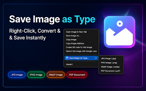 Save Image as Type :: Save Image as Type makes downloading web images in your preferred format quick and easy! Convert any image to JPG, PNG, WebP, or…