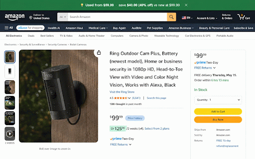 Pricegeist :: Shows cheaper used-price options on Amazon product pages when available.