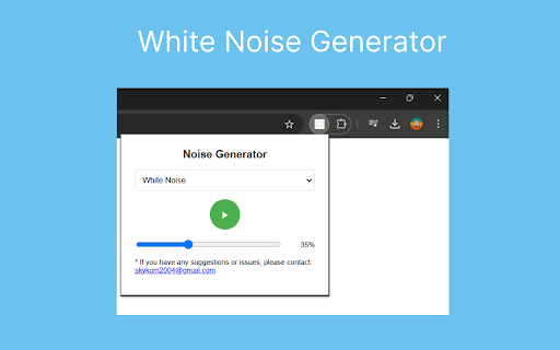 Custom Noise Generator :: A versatile noise generator for enhanced focus and relaxation.