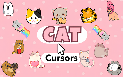 Cat Cursor ♥ Custom Cursor for Chrome™ :: 60+ cute cat cursors! Featuring Pusheen, Nyan Cat, Garfield, Crying Cat & many more!
