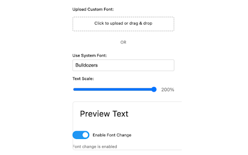 Font Changer :: Change website fonts to any locally installed font or upload custom fonts