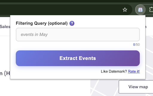 Datemark - Extract Events from Web Pages with AI :: AI-powered tool to automatically extract events from any webpage and add them to Google Calendar in seconds.
