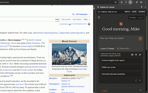 Sidebar for Claude: Privacy First AI Sidebar :: Access Claude AI directly from the browser sidebar