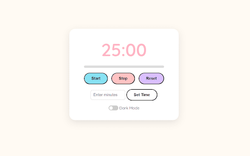 timer :: A minimalistic timer to boost productivity.