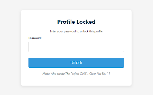 Browser Profiles Authentication - Secure Profile Lock :: Password protection for all Browser Profiles