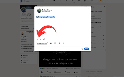 Text Formatter :: TextFormatter is a tool that formats text to a specific style for LinkedIn.