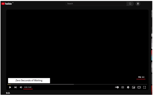 YouTube Ad Skipper :: Immedaitly shows the YouTube skip button without waiting