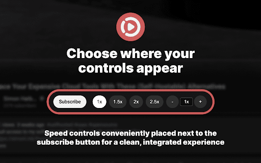 YT Speed Controller :: Control YouTube video playback speed with custom buttons