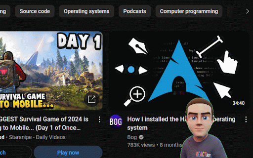 ReactBot Web :: ReactBot reacts to whatever you're watching on YouTube