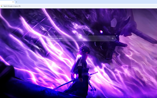 Uchiha Sasuke Susanoo Live Wallpaper :: Sasuke Uchiha stands with his sword drawn, backed by the massive, glowing purple aura of his Susanoo.