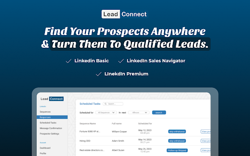 Lead Connect :: With smart messaging cadence & Hubspot Integrations