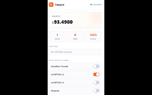 Capzy.ai — CAPTCHA Solver :: Auto-solve CAPTCHAs during QA testing, accessibility workflows, and authorized automation on sites you own or can test.