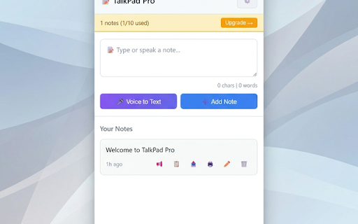 TalkPad Pro :: Lightweight note-taking with voice-to-text. Free Pro features: unlimited notes, categories, search, reminders, and backup.