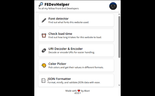 FEDevHelper :: A tools for front-end developers to enhance productivity and streamline workflows.