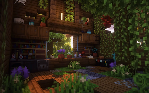 Minecraft Overgrown Cabin Live Wallpaper :: Transform your new tab with stunning live HD Minecraft Overgrown Cabin wallpapers for an immersive gaming experience.