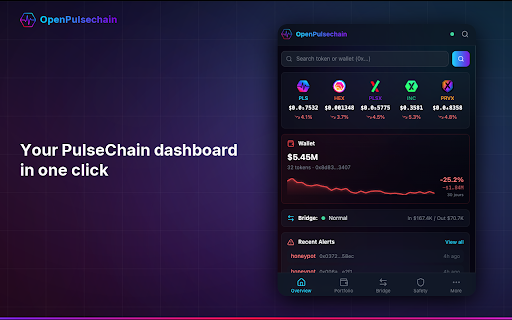 OpenPulsechain :: Token safety scores, scam detection & portfolio tracker for PulseChain. Protect your wallet before you sign.