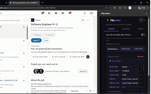 FillyJobber :: Auto-fill job applications and track your job search.