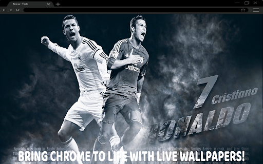 Cristiano Ronaldo CR7 Live Wallpaper :: Feel the roar of the stadium with CR7’s ultimate animated new tab! ⚽🔥