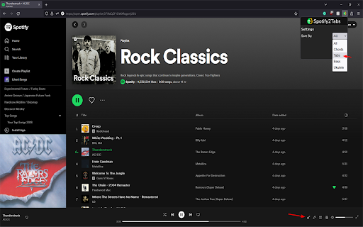 Spotify2Tabs :: Opens a UltimateGuitar tab based on the song currently playing.