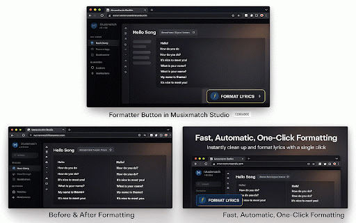 MxM In-Editor Formatter (EN) :: Musixmatch Studio-only formatter. Injects floating tools directly into the editor. (Fix: ? + newline + 'Cause, plural numbers)