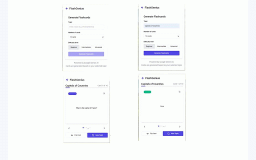 FlashGenius - AI Flashcard Generator :: Generate flashcards on any topic using Google Gemini AI