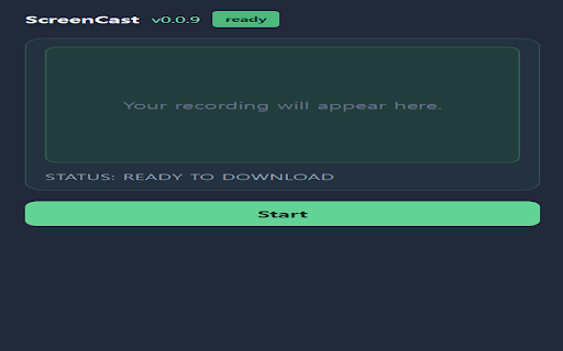 ScreenCast :: Simple screen recorder extension
