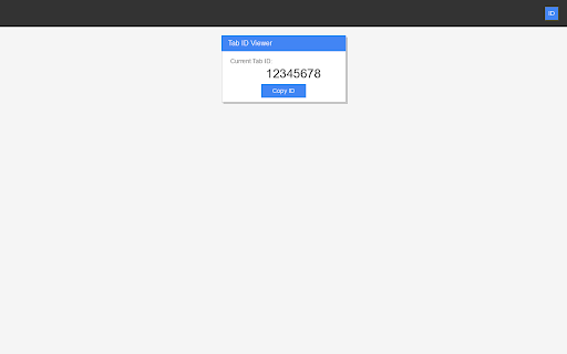 Tab ID Viewer :: Display and copy the current tab ID