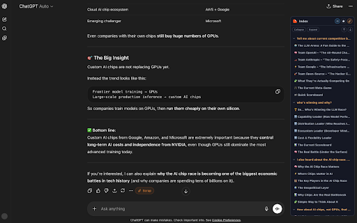 Sidenote :: Save and organize useful prompts and answers from AI chat pages.