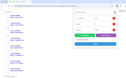 URL Param Editor :: URL parameter modification tool - easily edit URL parameters and switch between environments