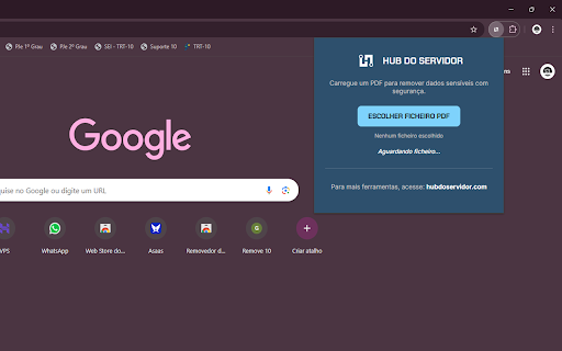 Removedor de Dados de PDF :: Remove dados pessoais de PDFs com suporte a OCR para documentos escaneados.