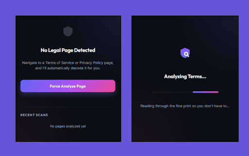 Terms Decoder: AI Legal & Privacy Analyzer :: Instantly decode, summarize, and score Terms of Service and Privacy Policies using local AI. Protect your data without sharing it.