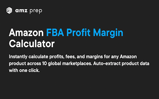 FBA Calculator - Free Amazon Profit & Fee Calculator by AMZ Prep :: FBA calculator free forever. Instant profit, ROI & fee analysis. No signup, unlimited use. 9 marketplaces. 100% private.