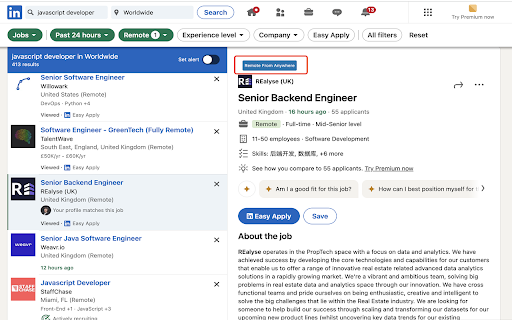 Remote Job Location Checker :: Check if job postings have geographic restrictions for remote work.