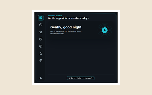 gently :: Gentle productivity reminders for breaks, movement, hydration, weather, and holidays.