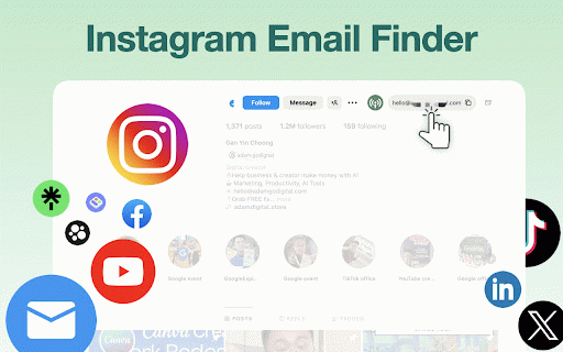 Instagram Influencer Finder & Audience Analytics :: Export Instagram followers and followings, profile with email. Free and unlimited.