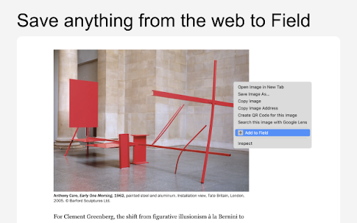 Save to Field :: Save images, text and links from any webpage to your Field