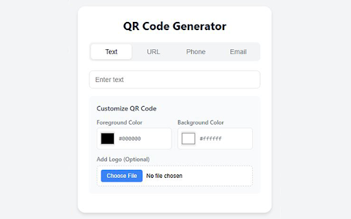QuickQR: Instant Custom QR Codes :: Generate QR codes for text, URLs, phone numbers, and emails instantly