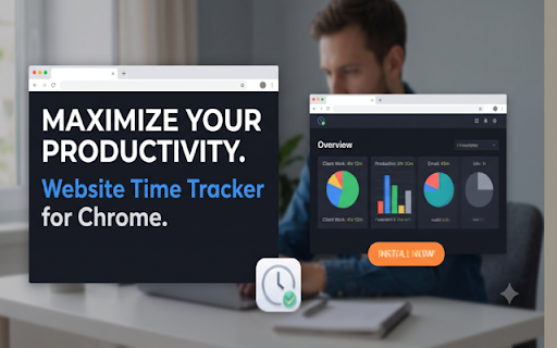 Website Time Tracker :: Automatically track active time spent on domains, manage projects, and export client timesheets.