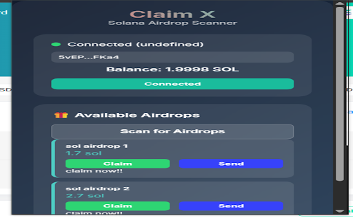 ClaimX Wallet :: ClaimX Solana Wallet - Fast Airdrop Scanner and Claim Tool